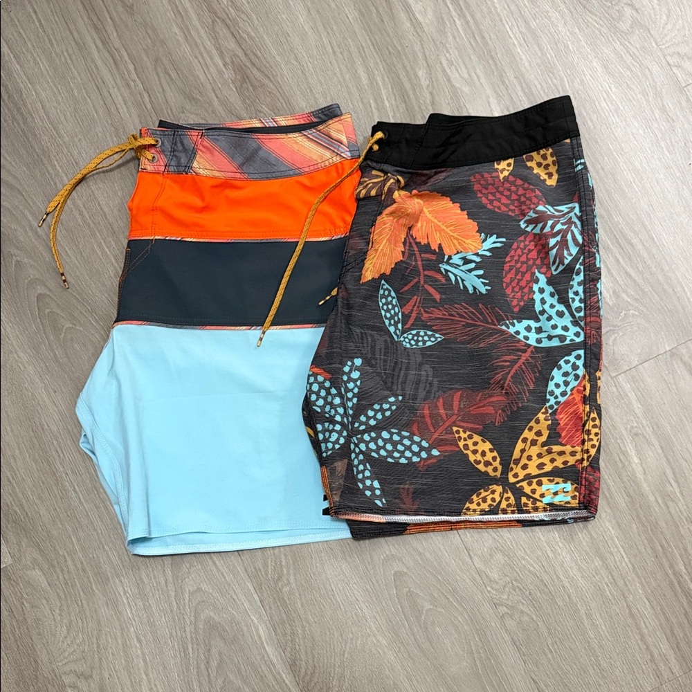 2 -Billabong men's board shorts - Size 40